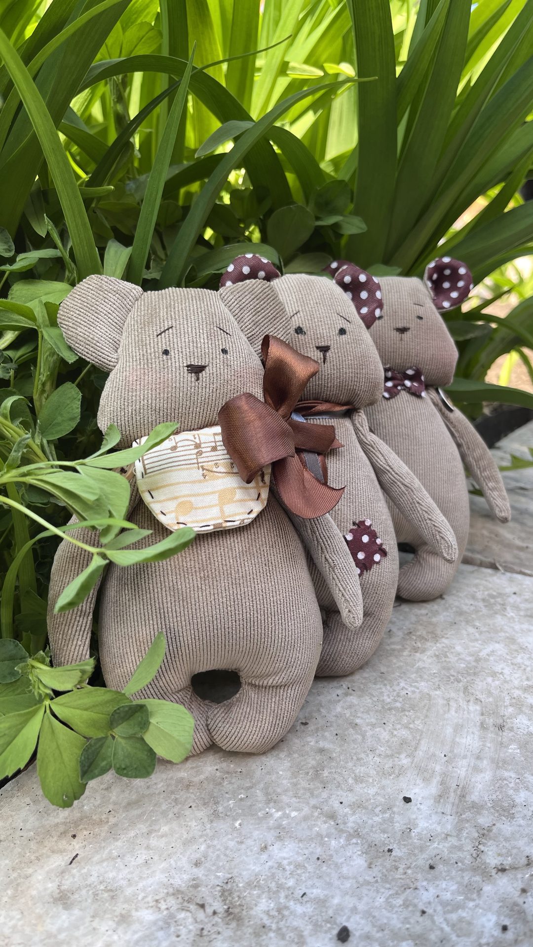 Мишки ручной работы