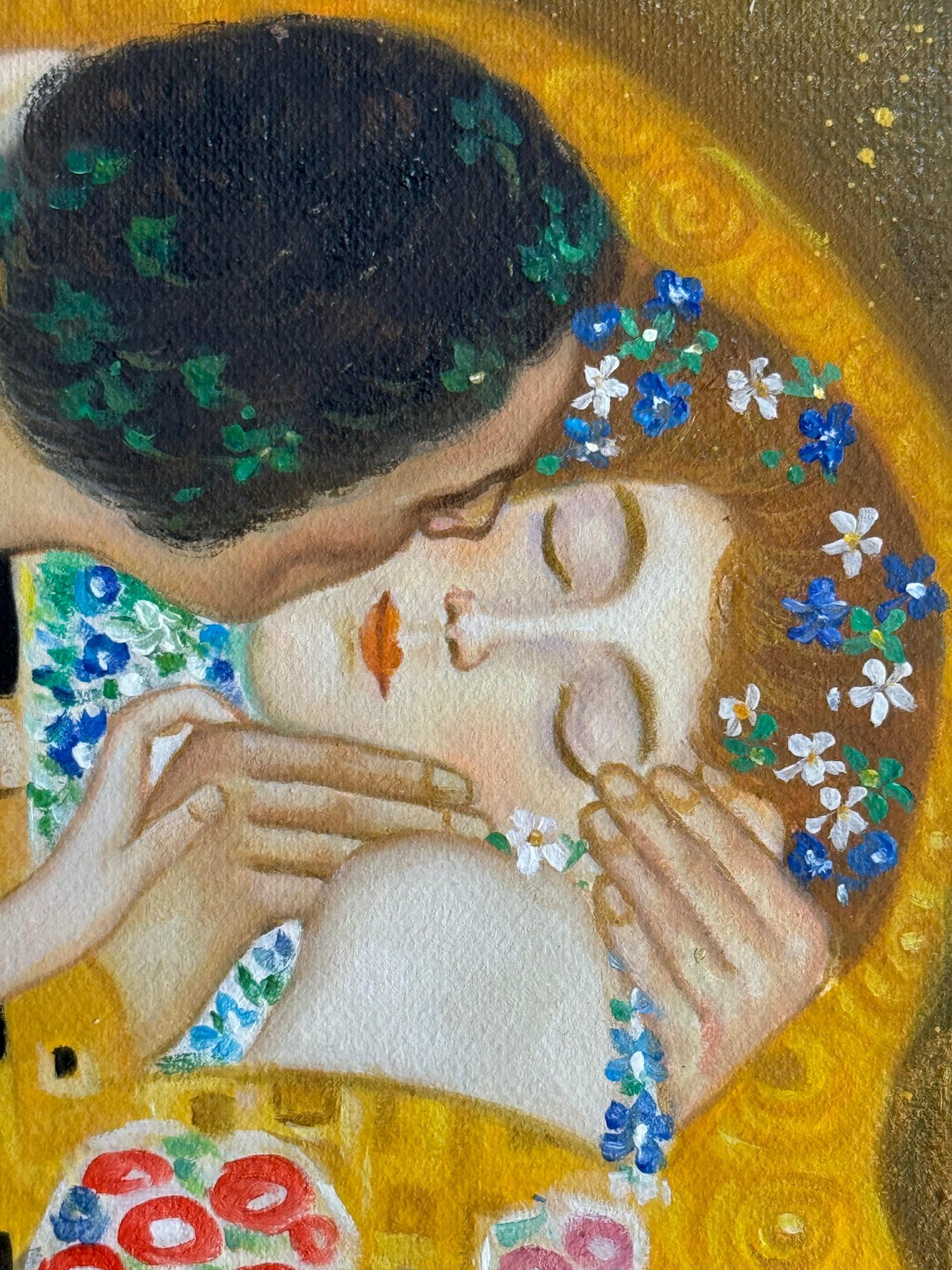 "Поцелуй" копия картины Густава Климта