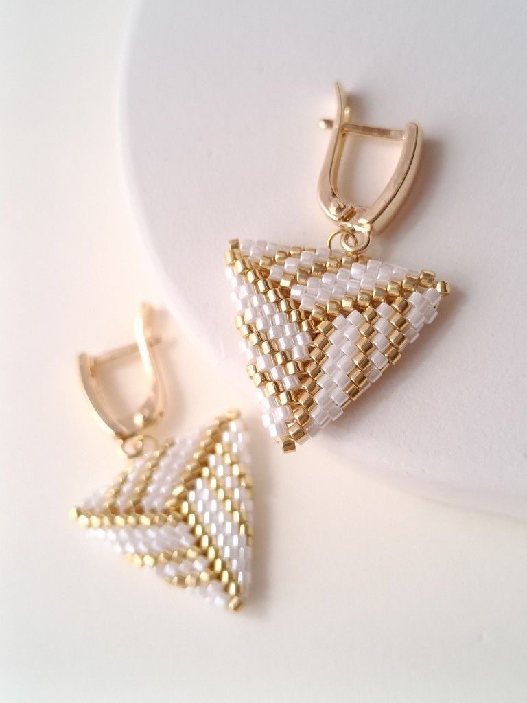 Серьги из бисера